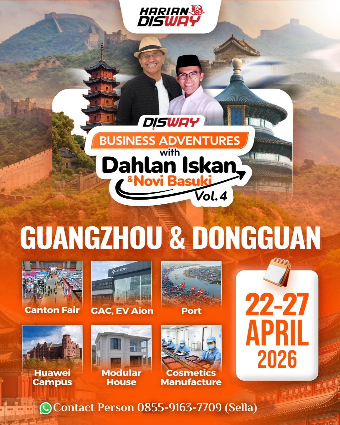 Pendaftaran – Trip to China with Dahlan Iskan